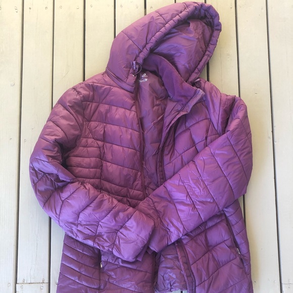 Like-New Purple Puffer Coat - Picture 2 of 5